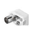 CONECTOR CABLE ANTENA TV (TDT) PLASTICO ACODADO M