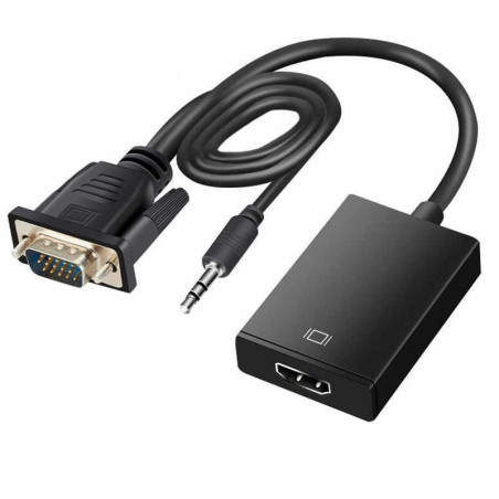 CONVERSOR DE VIDEO CPU VGA - MONITOR HDMI + USB PW