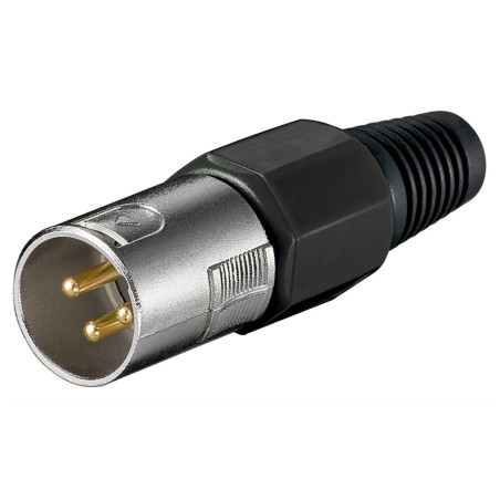 CONECTOR XLR MACHO 3 PINES AEREO