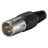 CONECTOR XLR MACHO 3 PINES AEREO