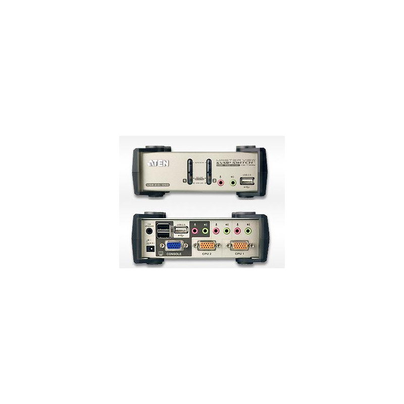 KVM SWITCH SOBREMESA 2X1 PS/2 - USB AUDIO+OSD+HUB
