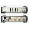 KVM SWITCH SOBREMESA 4X1 PS/2 - USB AUDIO+OSD+HUB