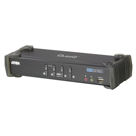 KVM SWITCH SOBREMESA 4 X 1 DVI - USB + AUDIO