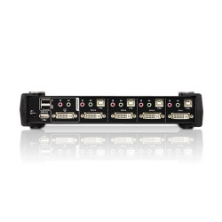 KVM SWITCH SOBREMESA 4 X 1 DVI - USB + AUDIO