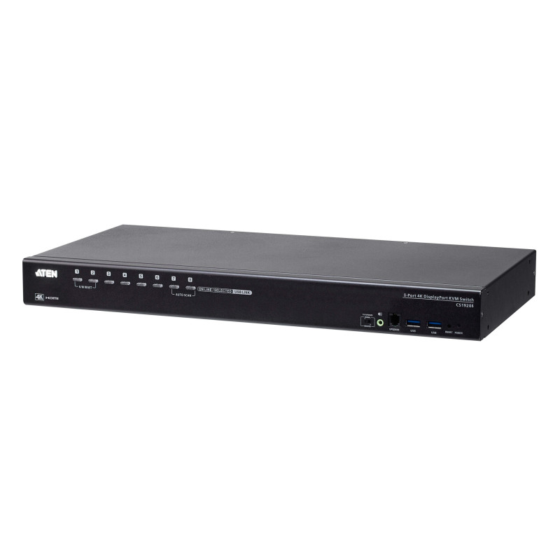 KVM SWITCH  8 X 1 DISPLAYPORT - USB 3.0  4K