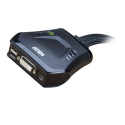 KVM SWITCH COMPACTO DVI + USB 2 X 1