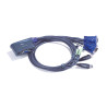 KVM SWITCH COMPACTO 2X1 USB CON AUDIO (CS62US)