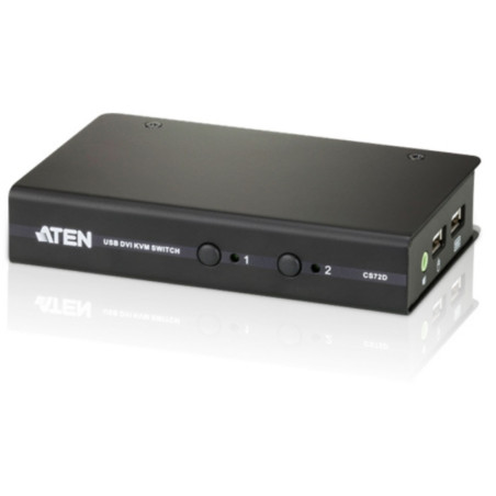 KVM SWITCH SOBREMESA 2 X 1 DVI - USB + AUDIO