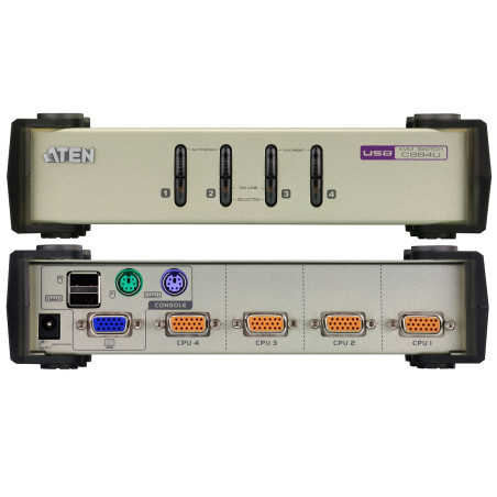 KVM SWITCH SOBREMESA 4 X 1 MIXTA PS/2 - USB