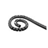 ROLLO CUBRECABLES  DIAMETRO 25mm  y 20Mts NEGRO