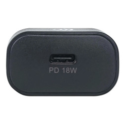 ALIMENTADOR USB-C 18W 240V - 3A máx NEGRO