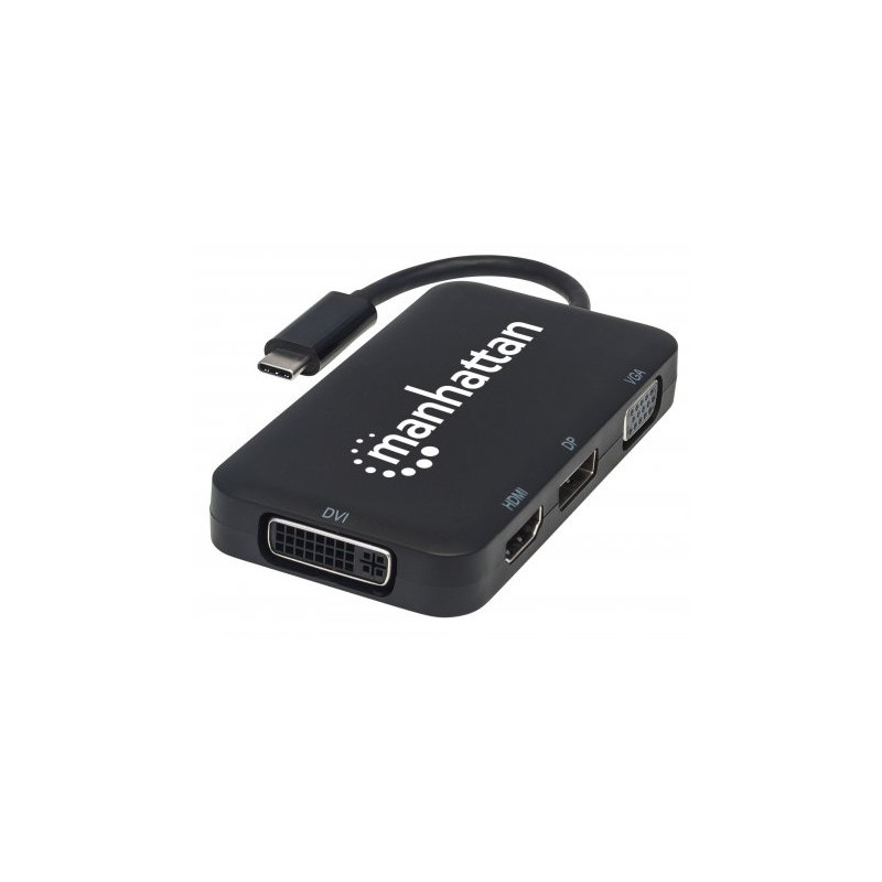 CONVERSOR VIDEO USB-C 3.1 (M) - HDMI+DP+DVI+VGA
