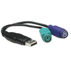 CONVERSOR USB A 2 X PS/2