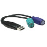 CONVERSOR USB A 2 X PS/2