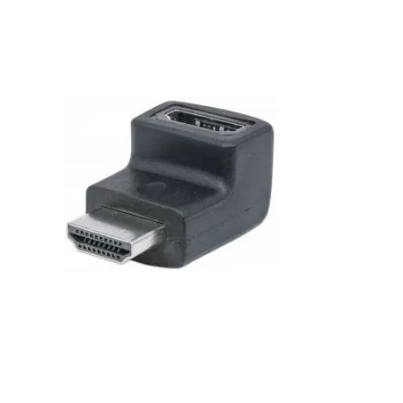 ADAPTADOR HDMI MACHO - HDMI HEMBRA ACODADO 90º