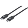 CABLE USB 2.0 USB-C (M) - (M) 100W 2m