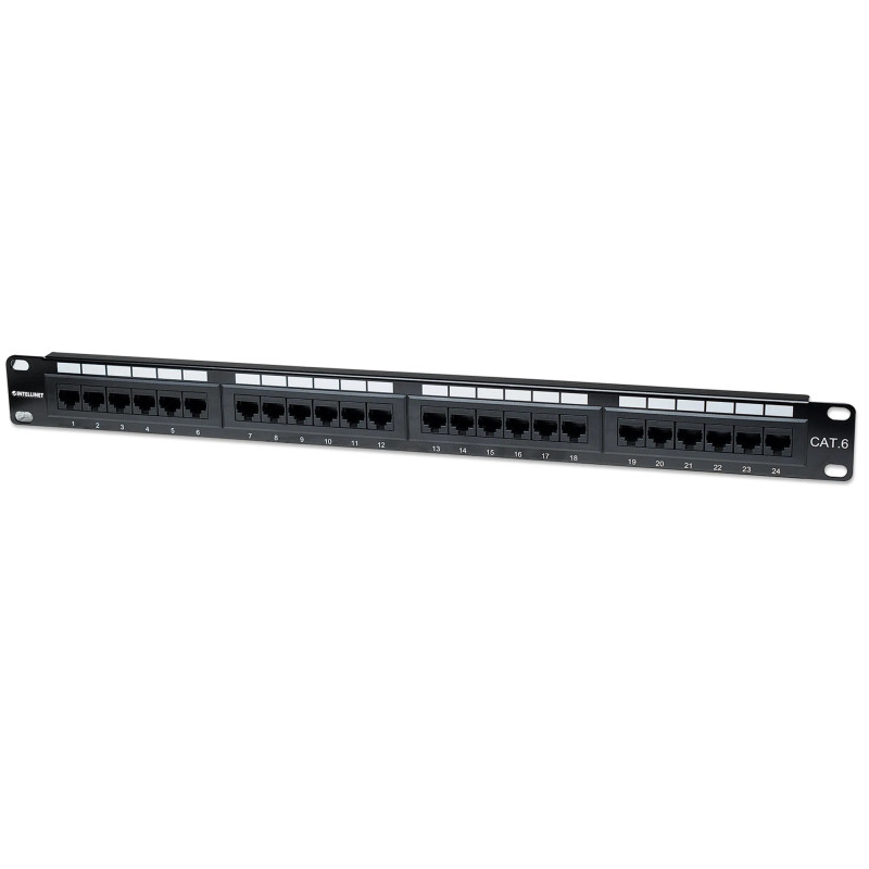 PANEL UTP CAT-6 24 PUERTOS RJ45 1U 19''