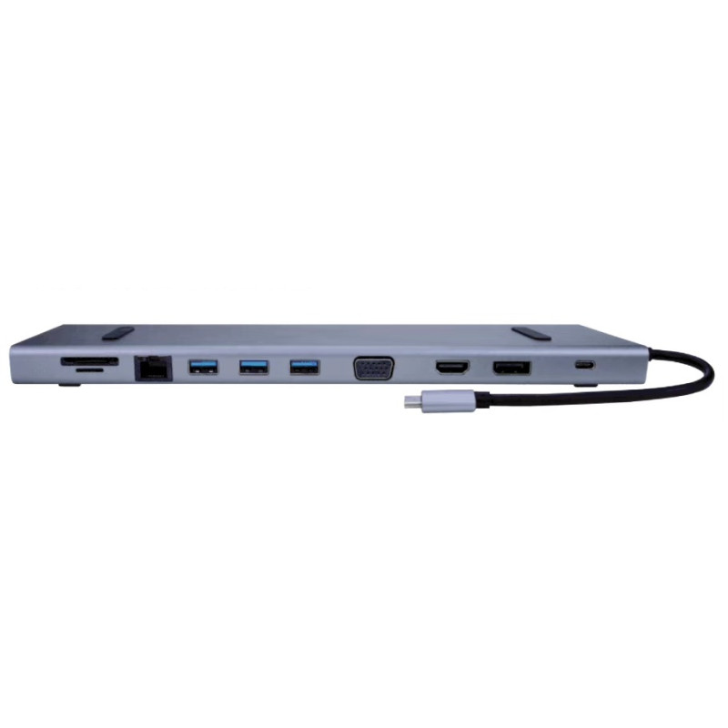 DOCK USB-C 3.1 (M) - MULTIPUERTO DP+HDMI+VGA 11-1