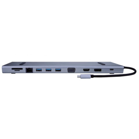 DOCK USB-C 3.1 (M) - MULTIPUERTO DP+HDMI+VGA 11-1