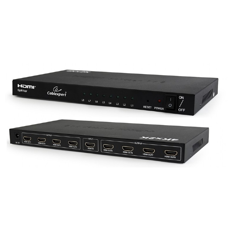 VIDEO SPLITTER HDMI 1 PC  8 MONITORES SIMULTANEOS