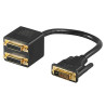 CABLE ADAPTADOR 1 X DVI-D MACHO - 2 X DVI HEMBRA 1
