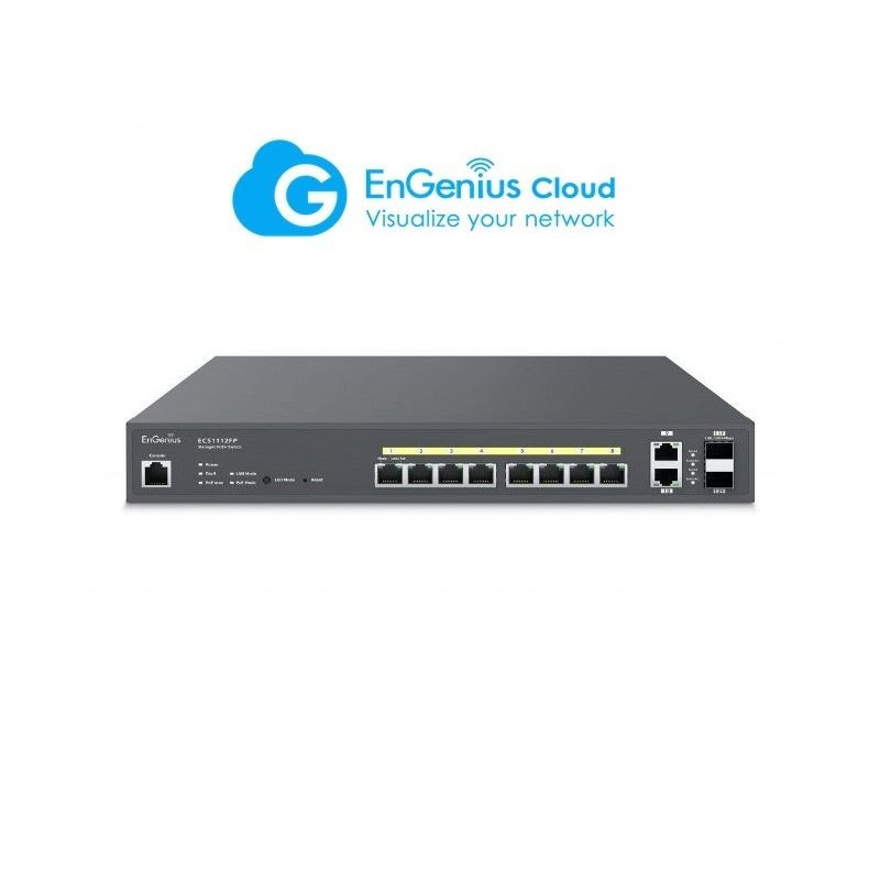 SWITCH P.O.E 10 PTOS Giga  8 POE + 2 SLOT SFP 1G