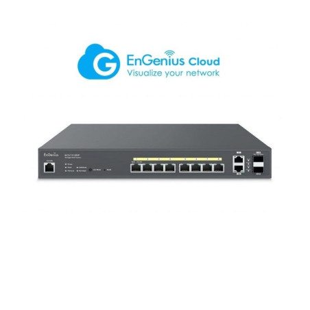SWITCH P.O.E 10 PTOS Giga  8 POE + 2 SLOT SFP 1G