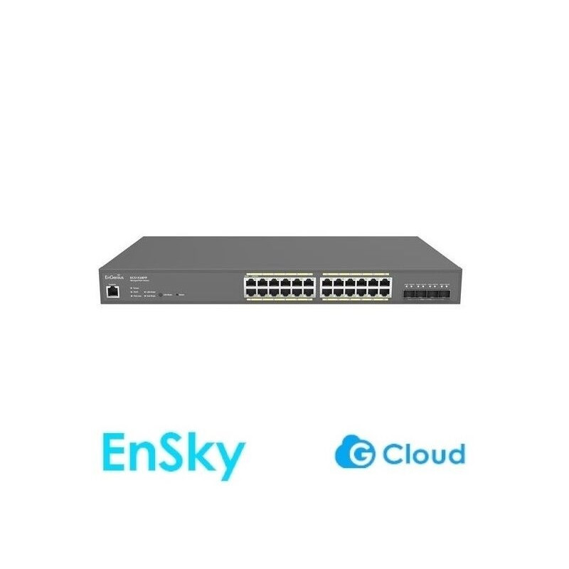 SWITCH P.O.E 24 PTOS Giga POE 4 SLOT SFP+ 10 GB