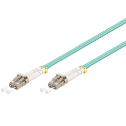 CABLE FIBRA DUPLEX MM. 50/125 LC-LC 1m OM3 AQUA