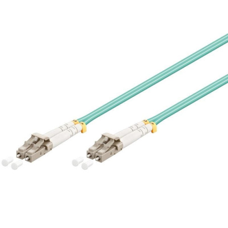 CABLE FIBRA DUPLEX MM. 50/125 LC-LC 2m OM3 AQUA