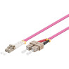 CABLE FIBRA DUPLEX MM. 50/125 LC-SC 2Mts OM4 VIOLE