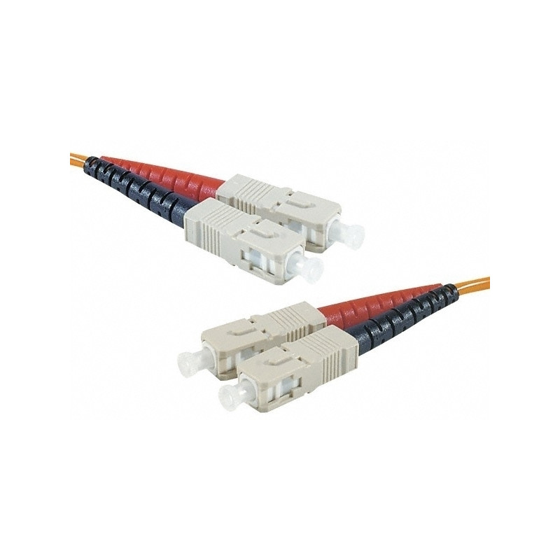 CABLE FIBRA DUPLEX MM. 50/125 SC-SC 1Mts OM2