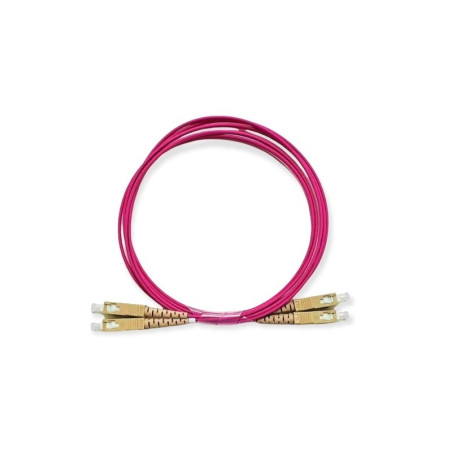 CABLE FIBRA DUPLEX MM. 50/125 SC-SC 3m OM4 VIOLE