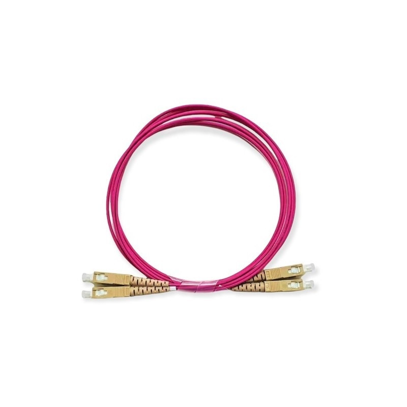 CABLE FIBRA DUPLEX MM. 50/125 SC-SC 5m OM4 VIOLE