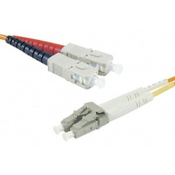 CABLE FIBRA DUPLEX MONOMODO 9 / 125 LC-SC 3Mts