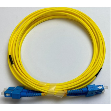 CABLE FIBRA DUPLEX MONOMODO 9 / 125 SC-SC 3Mts