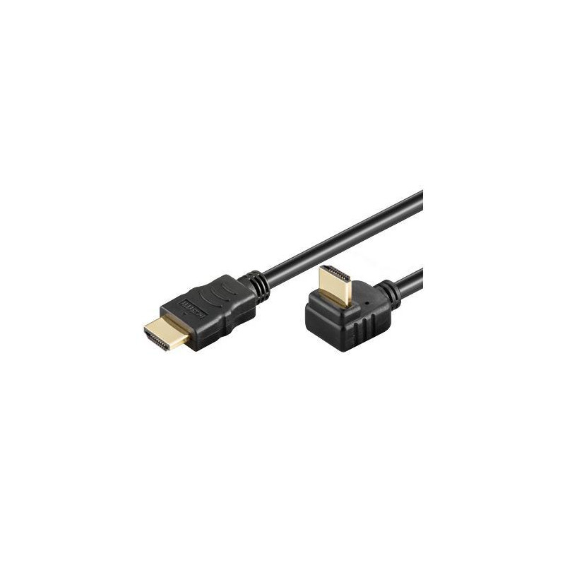 CABLE HDMI HiSPEED.+ ETHERNET v1.4 ACODADO 270º 2m
