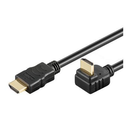 CABLE HDMI HiSPEED.+ ETHERNET v1.4 ACODADO 270º 2m