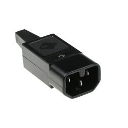 CONECTOR MACHO IEC C16 RECTO