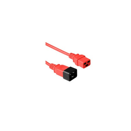 CABLE DE ALIMENTACION CPU C20 - C19 ROJO 1.2 Mts.