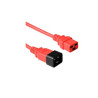 CABLE DE ALIMENTACION CPU C20 - C19 ROJO 1.2 Mts.