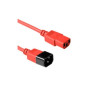 CABLE DE ALIMENTACION C13 - C14 ROJO 1.2M