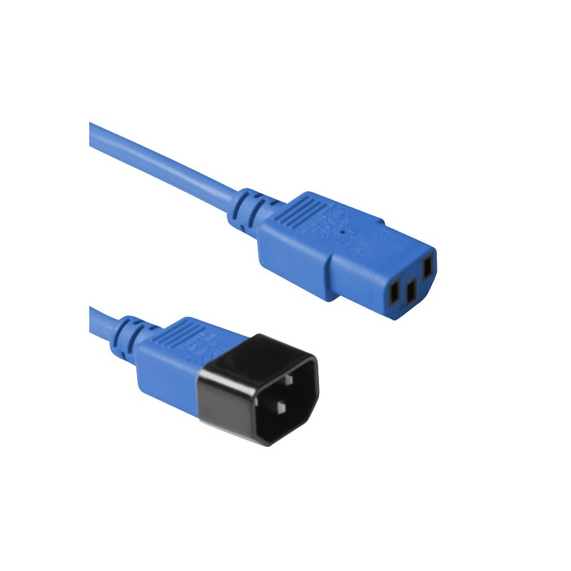 CABLE DE ALIMENTACION C13 - C14 AZUL 1.2M