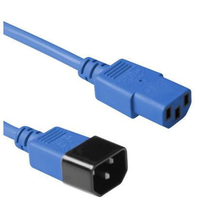 CABLE DE ALIMENTACION C13 - C14 AZUL 1.2M