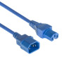 CABLE DE ALIMENTACION  AZUL C14 M - C15 H 2 MTS