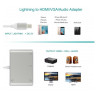 CONVERSOR  DE VIDEO LIGHTNING - HDMI + VGA + JACK