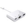 CONVERSOR LIGHTNING - RJ45 + USB 2.0 + LIGHTNING H