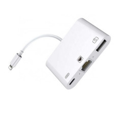 CONVERSOR LIGHTNING - RJ45 + USB 2.0 + LIGHTNING H