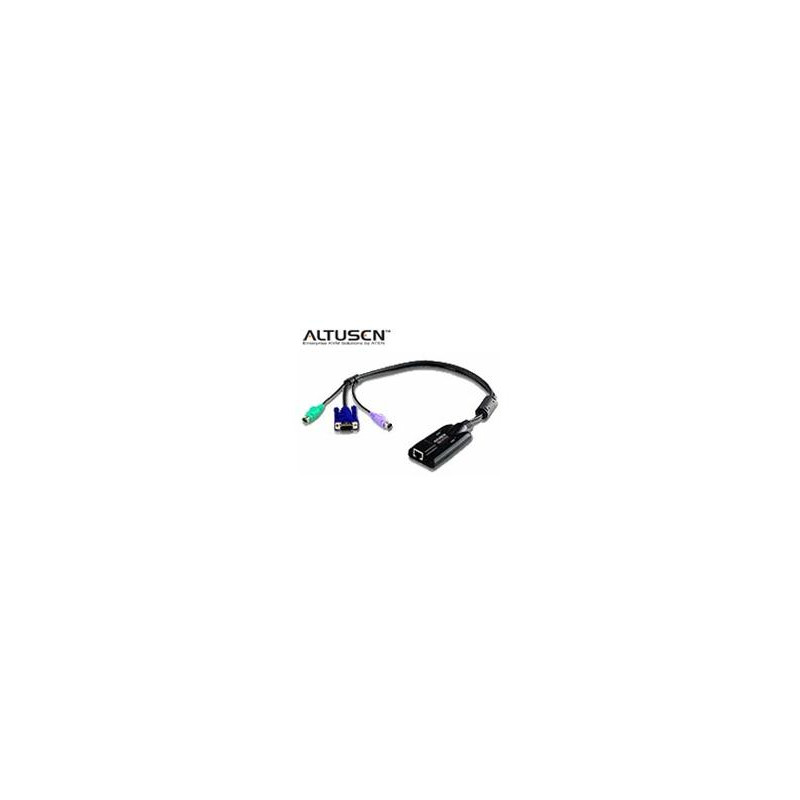ADAPTADOR KVM PARA CPU RJ45 A PS/2 Y VGA