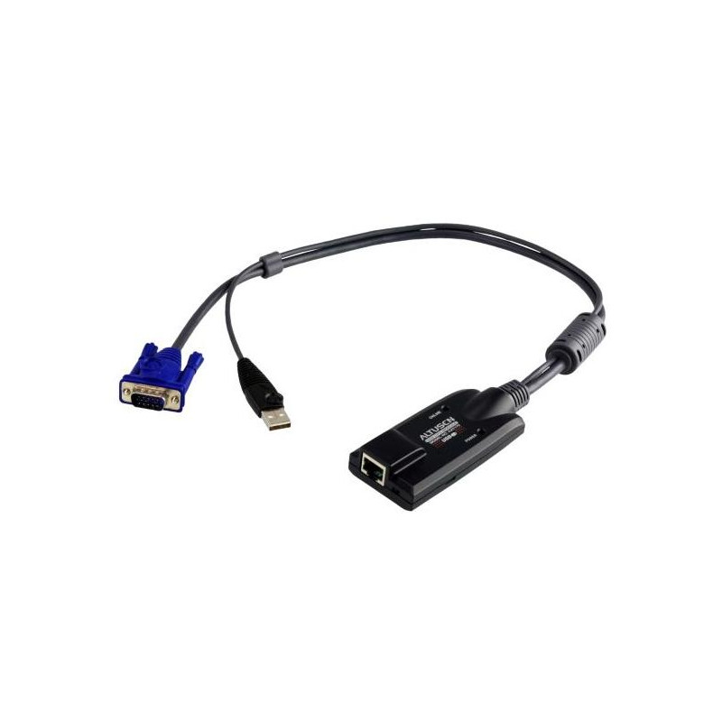 ADAPTADOR KVM PARA CPU RJ45 A USB Y VGA